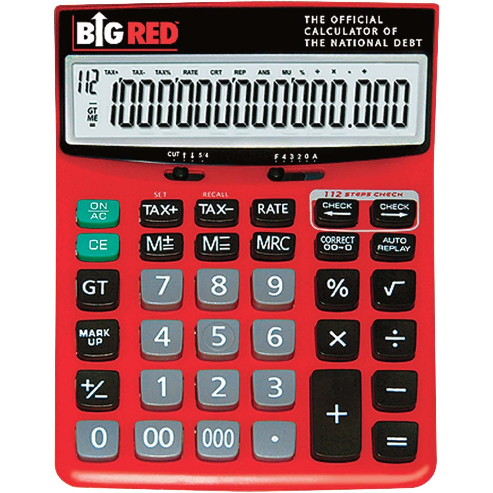 Columbia Technologies Big Red 16-Digit Calculator